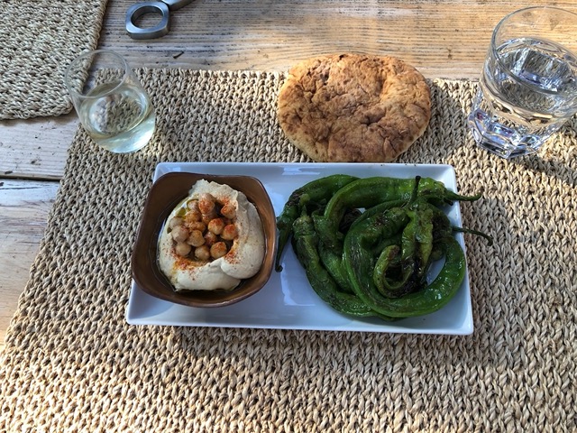 We made hummus together (from Zahav, my favorite recipe)