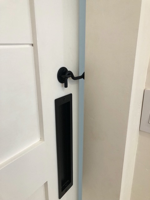 Hook and eye latch installed!