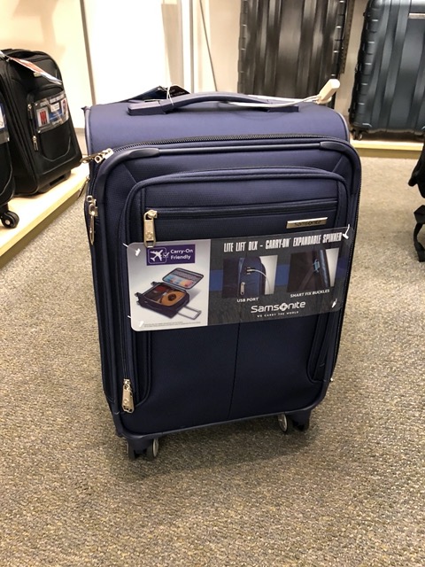 I got two new suitcases the day before we left
