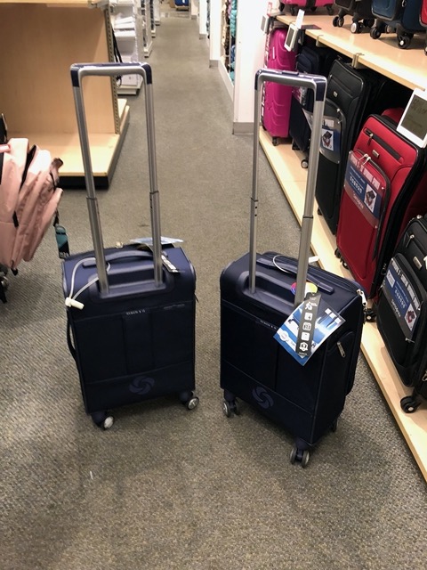 I was just glad to find some Samsonite carry ons in stock