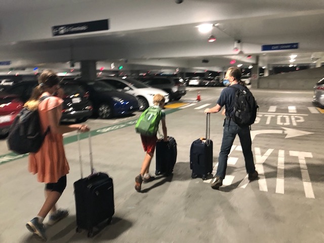 On the move.  Feels strange and new after two years