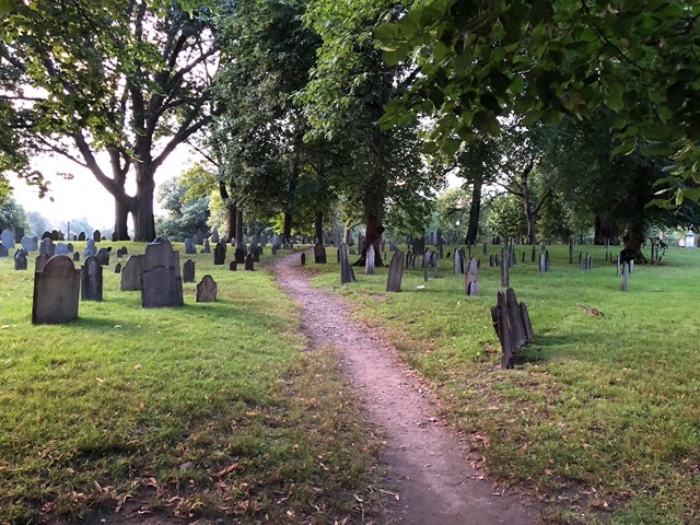 18th century graveyard, a block from our place