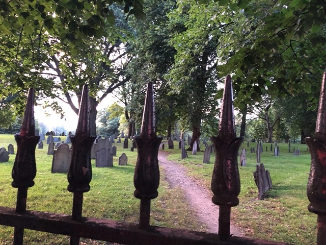 VIew through the fence.  We'll visit it tomorrow