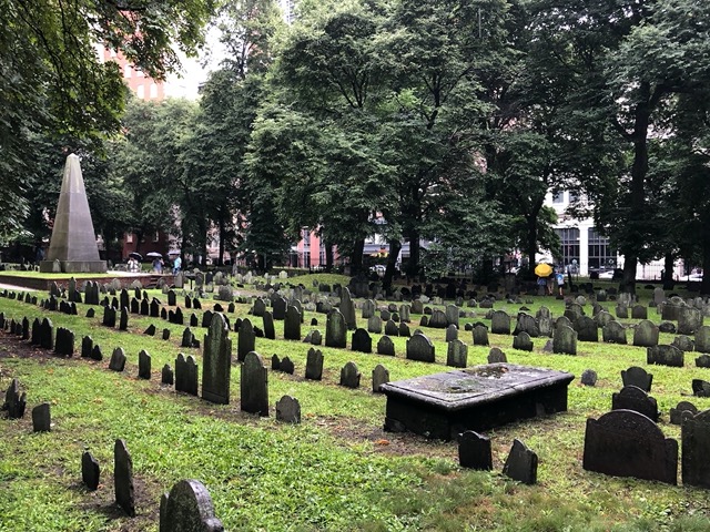 View of the burial ground