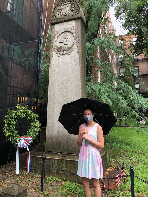 John Hancock's memorial (big signature, big memorial!)