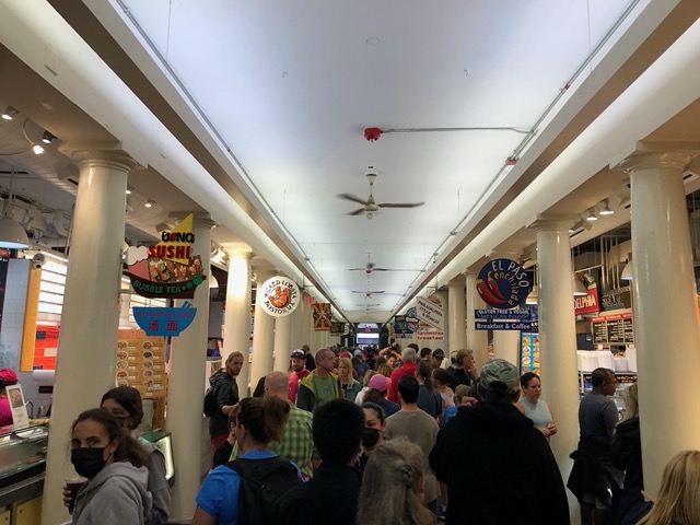 Faneuil Hall for lunch.  We split up and got food from different vendors