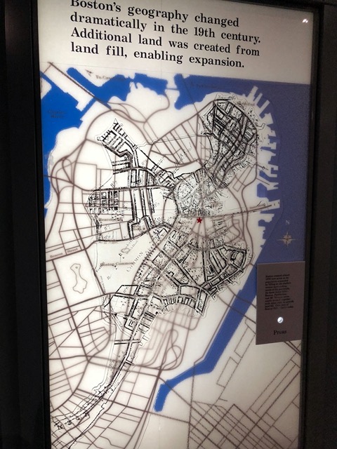 Helpful map showing infill that joined the peninsula to the mainland