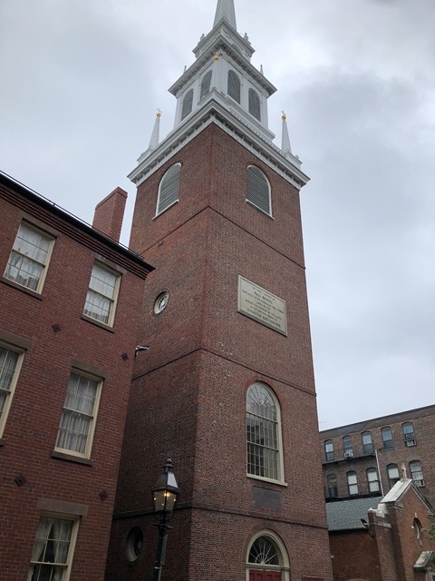 Better view of the steeple: you can really see it from the river