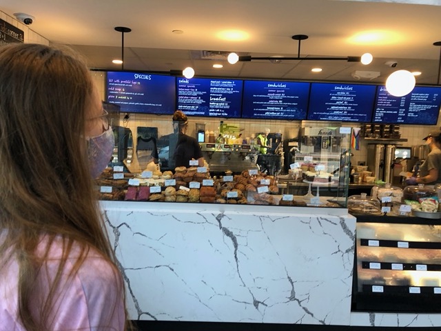 Stopping at Flour bakery for a pastry