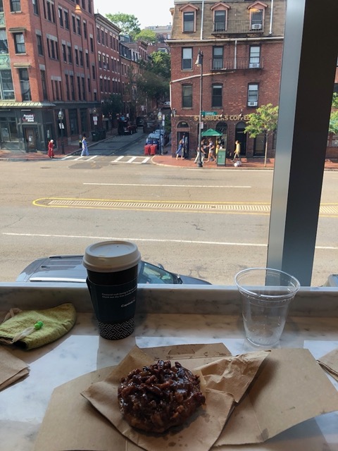 What a great way to start the day! I had a sticky bun