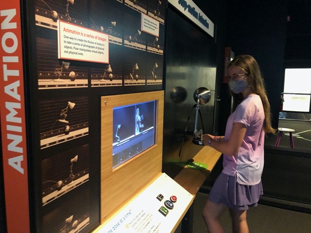 Ellie making a stop-motion video