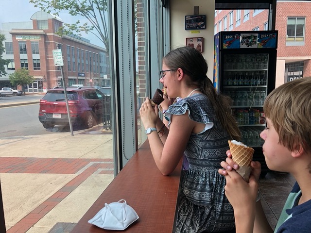 After the museum we rejoined the Freedom Trail and had ice cream