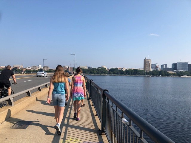 Walking over the river
