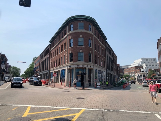 Car Talk was broadcast from this building!  Dewey, Cheetham & Howe sign in window