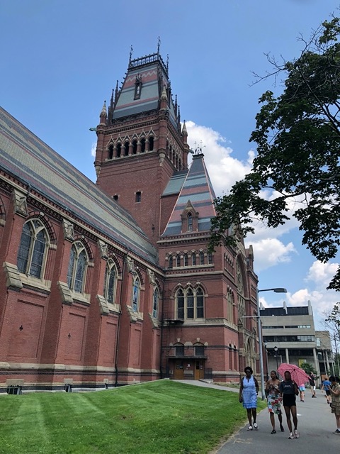 Impressive red brick building