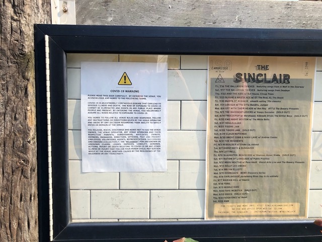 Covid sign