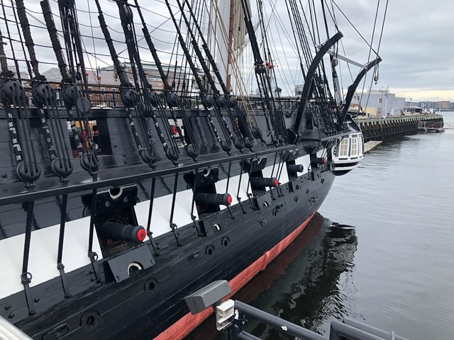 View of the guns for ship battles