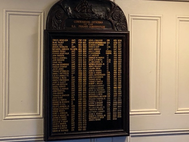 Unbroken line of commanding officers