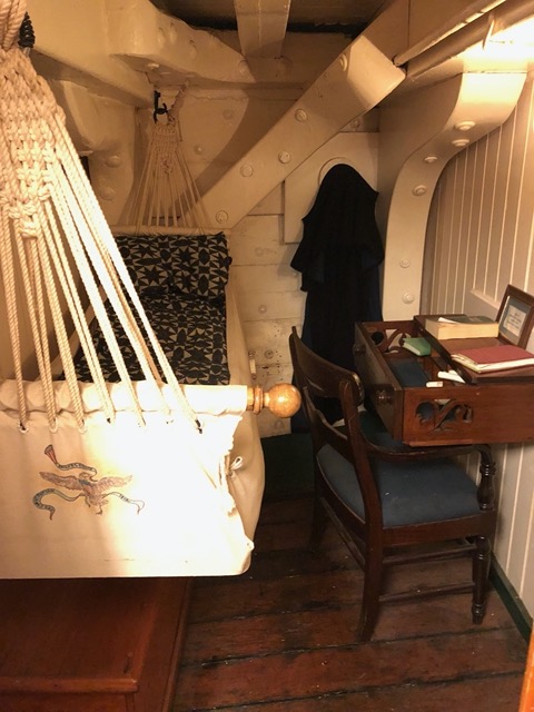 Officer cabin.  Small, but private
