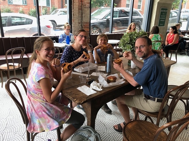 Lunch and pastries at Tatte bakery