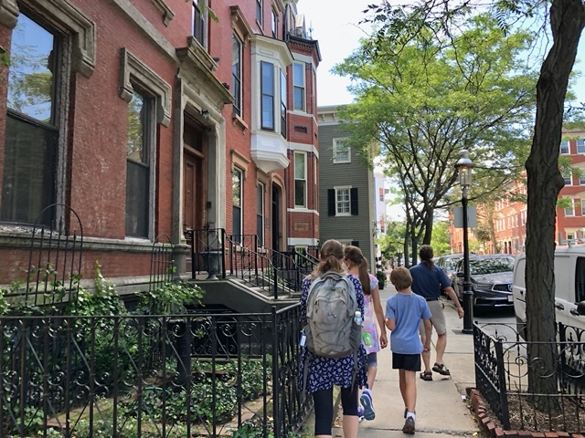 Heading to the Bunker Hill museum