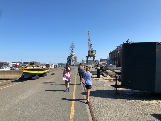 Heading to the USS Cassin Young