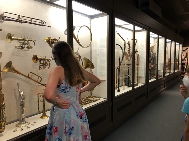 Lots of brass on one wall