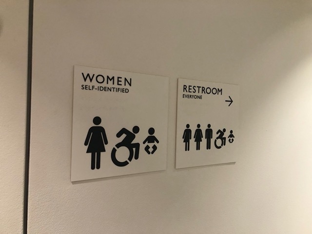 I'm seeing lots of new bathroom signs here and in CA