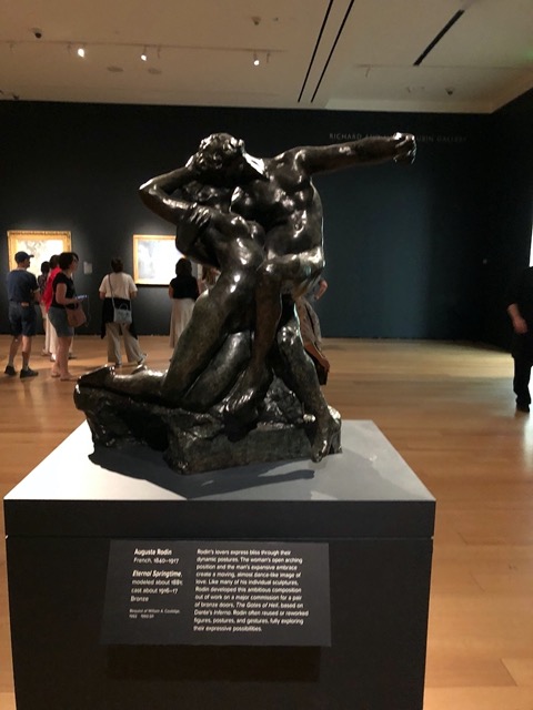 Rodin, Eternal Springtime.  Beautiful flowing figures