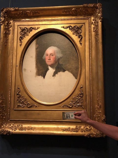 Then we went into the American painting section.  This is the famous one of George Washington