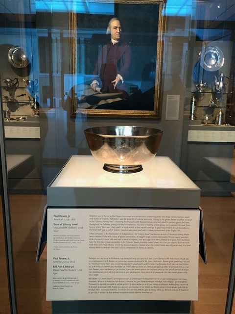 Sons of Liberty silver bowl, by Paul Revere