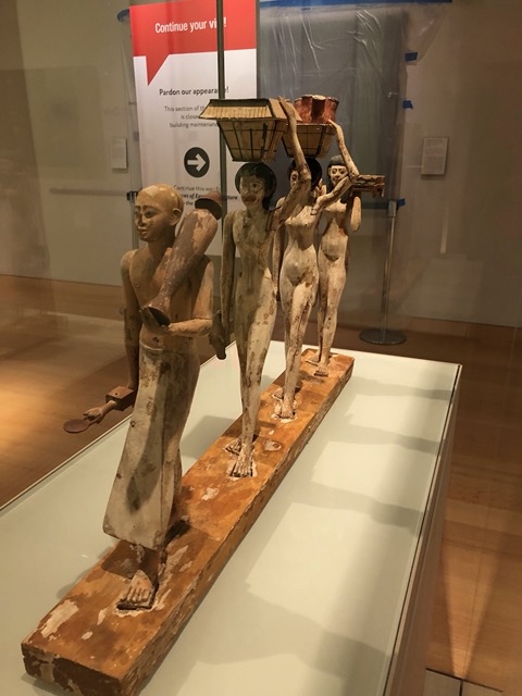 These figures are made of wood, and they are 4000 years old!
