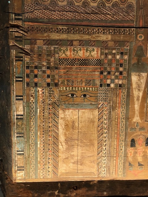 'False door,' customary in Egyptian coffins