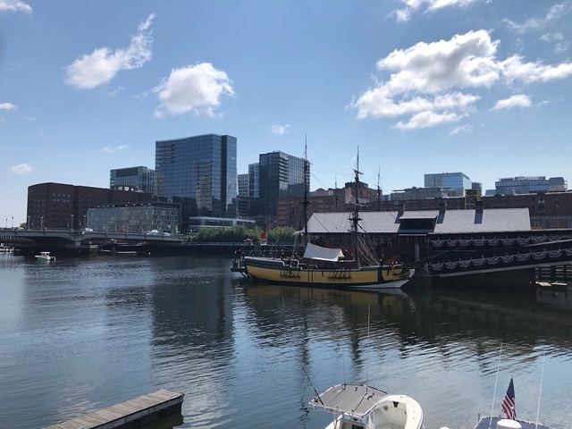 Approaching the Tea Party ship