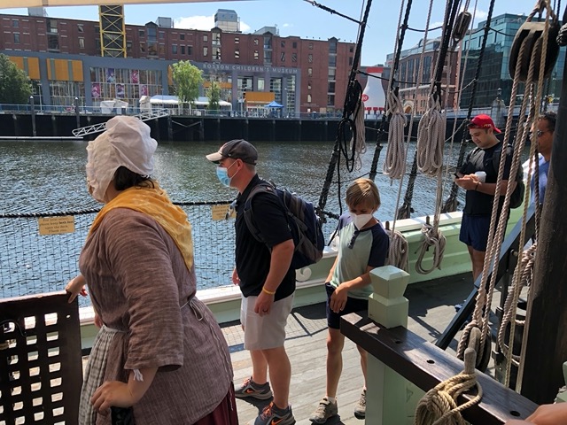 On the deck of the ship