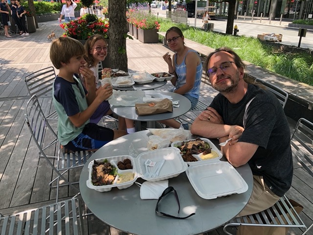 Middle Eastern luch in the park