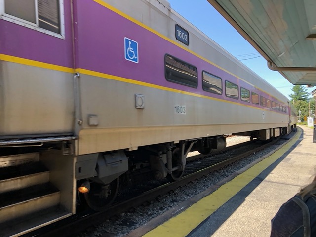 Getting off the train!