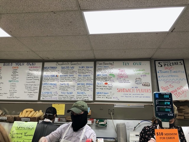 Leslie and Bill took us to a lovely deli in Concord