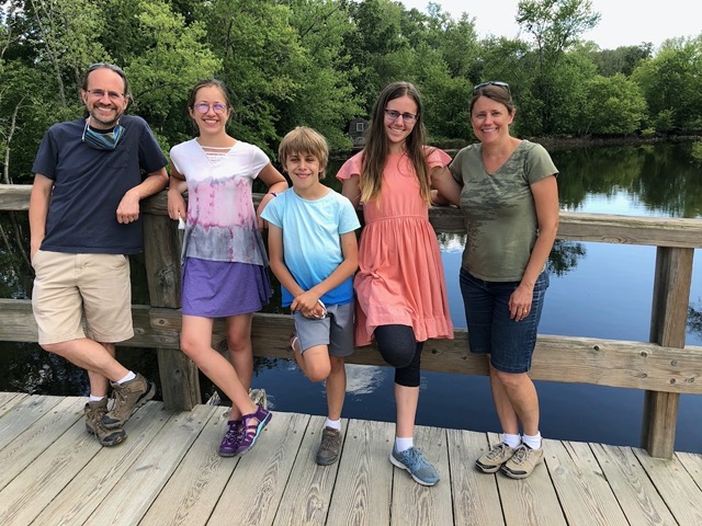 The five of us on the Old North Bridge