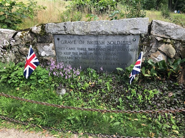 Memorial to the British soldiers who died at the bridge
