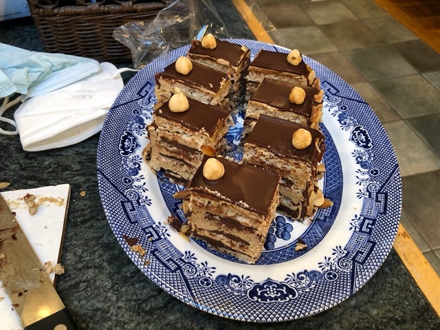 It's really rich so we did small slices