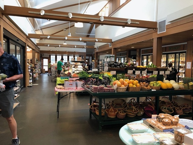 View inside Verrill Farm.  It is quite an establishment now!
