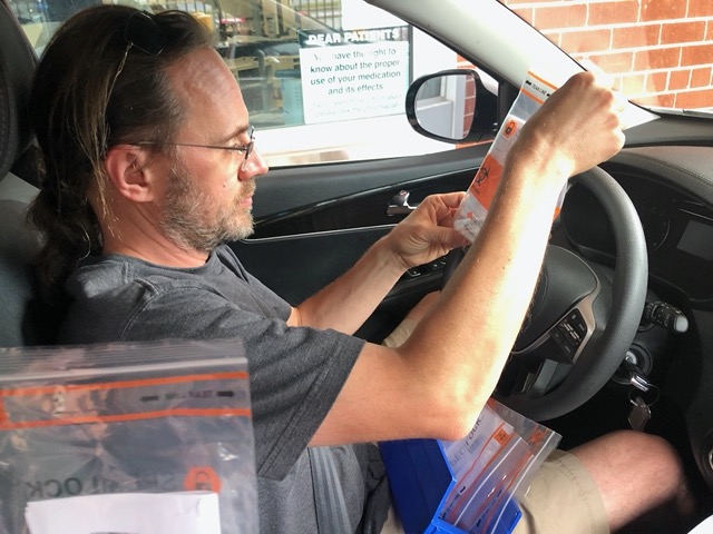 It was a drive-through: got tests, swabbed, returned through window