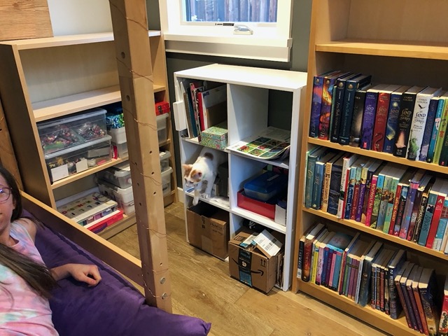 Exploring some of the craft cubbies.