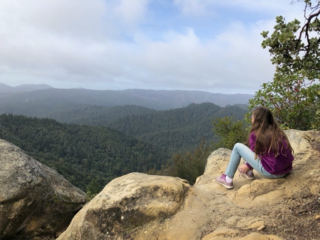 Ellie enjoying the view