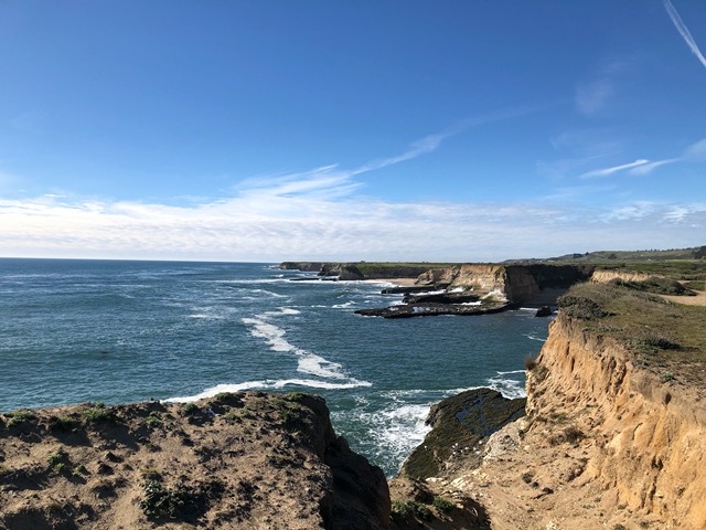 Lovely view of the cliffs and seals