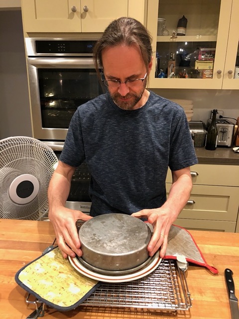 Getting the cake back out