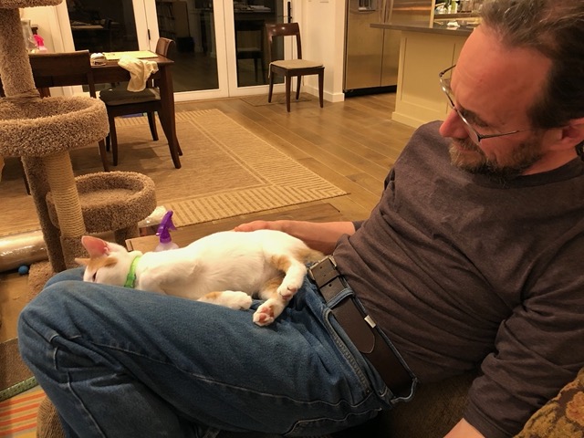 And on Mike's lap
