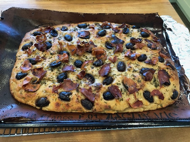 Prosciutto and olives