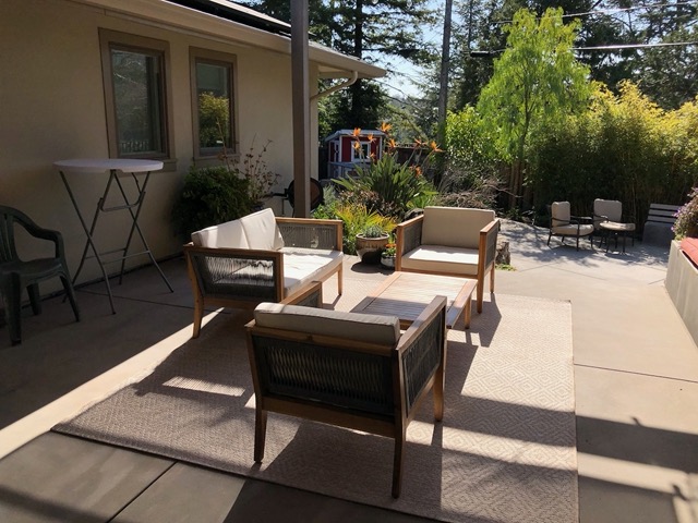 Our new patio furniture!  Happy to have seats for the family.
